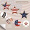 Set of 3 - 4th of July Decorations Wooden Stars (Red White Blue)